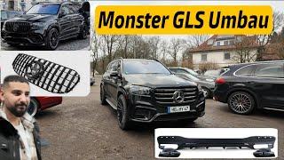 Mercedes GLS.Der Panzer. Diffuser und Grill Umbau. 150.000 Euro Benz.