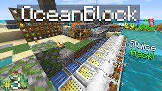 Sluice Hacks, Ingot Doubling & Unique Paintings?! | "OceanBlock" Modpack by FTB [Ep.3]