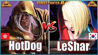 Street Fighter 6 HotDog29 (M Bison)  Vs  LeShar (ED) Best Room MatchFightingGameWorldX