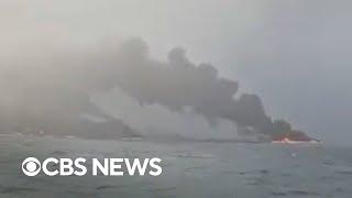 U.S. tanker hits container ship, Trump talks inflation, more | CBS News 24/7