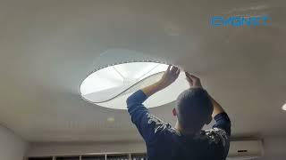 Aftersale service of 10 years stretch ceiling/LED lights installation/Glossy ceiling and translucent