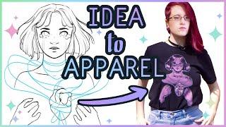 How I Turned My ART Into CLOTHING!