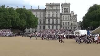 March on Massed Bands of HM Royal Marines Beating Retreat 2024