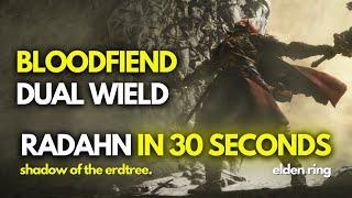 (BUILD GUIDE) 30 seconds RADAHN, Consort of Miquella - Best Shadow of the Erdtree Build - Elden Ring