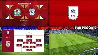 PES 2017 | SCOREBOARD SKY BET CHAMPIONSHIP 24 - 25