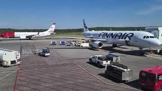 Finnair Flight from Helsinki Airport to Chania (Hania) Greece