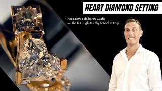 Gerardi Setting School - Heart diamond setting