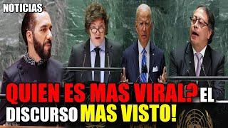  QUIEN FUE MAS VISTO Nayib Bukele o Javier Milei o Gustavo petro o Joe Biden