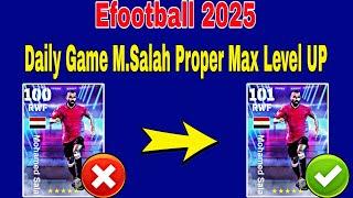 How To Train Daily Games M.Salah In Efootball 2025 | M.Salah Efootball 2025 Max Level