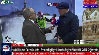 İstanbul Erzurum Tanıtım Günlerini   Erzurum Büyükşehir Beld. Başkanı Mehmet SEKMEN  Değerlendirdi.