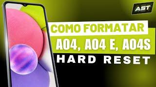 Como Formatar Samsung A04, A04s, A04e | Hard Reset Samsung A04, A04s, A04e |