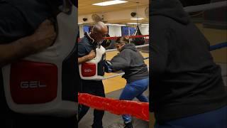 Jordanne "OMG" Garcia in the lab with Steve Garcia ahead of April 19th  bout.