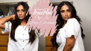 How to apply FrontRow/Clip-Ins hair extensions on Indian Hair | Chocolate Brown Hair