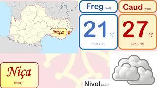 Weather forecast in Occitan language | Occitan | Occitània | Lo Temps | 8-September -2021