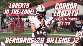 Bernards 28 Hillside 12 | Connor Laverty 212 total yards +2  TD's | Week 1 highlights