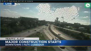 Major construction on downtown I-70/71 corridor begins this week