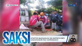 Lalaki, patay matapos bagsakan ng improvised barbell at pagsasaksakin ng katrabaho | Saksi