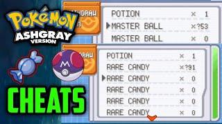 Rare Candy & Master Ball Cheat For Pokemon Ash Gray In Hindi || Ash Gray Cheats In Hindi