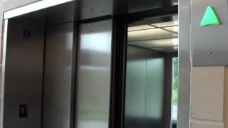 Kone Glass Monospace MRL Elevators at Monk St  Parking Garage, Columbia, MO