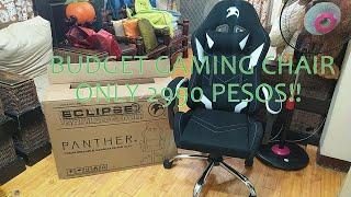 BUDGET PANTHER ECLIPSE GAMING CHAIR (FABRIC VERSION) @2990 PESOS!! UNBOXING AND REVIEW