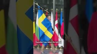 Sweden's Flag Raised at NATO Headquarters