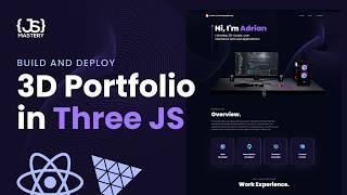 Build and Deploy an Amazing 3D Web Developer Portfolio in React JS | Beginner Three.js Tutorial