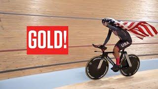 Chloe Dygert Wins Gold UCI World Championships Individual Pursuit 