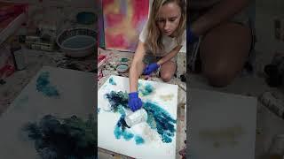 Abstract artwork process #art #artist #painting #arte #artwork #abstractart #artshorts #abstract