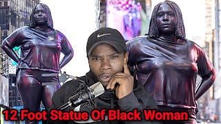 12-Foot Statue Of Obese Single Black Woman In Time Square
