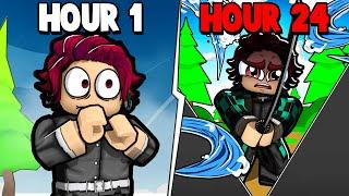 I Played DEMON SLAYER Roblox for 24 Hours Straight!