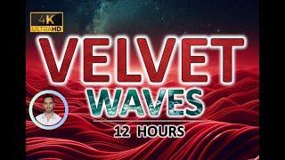 Relaxing Velvet Waves for Deep Sleep | 12 Hours | BLACK SCREEN | Tinnitus & Anxiety Relief