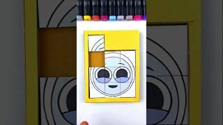 Sprunki OC Mercury Cardboard Piece Swipe Puzzle #art #incredibox #ytshorts