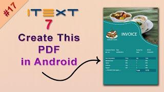 Create pdf in android using itext 7 | itext 7 android example | Android iText PDF example, iText PDF