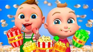 Yummy Colorful Popcorn Stand | Rainbow Popcorn Song | Super Sumo Nursery Rhymes & Kids Songs