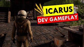 ICARUS DEV GAMEPLAY LIVESTREAM - Reaction! Crafting! Level Up! Base Building First Look!