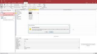 Relational Databases in MS Access, video II (table design, relationships)