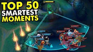 TOP 50 SMARTEST LEAGUE OF LEGENDS MOMENTS OF 2024!