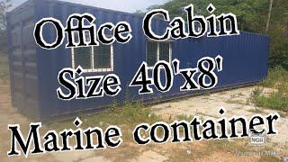 Portable cabins, Office cabin in Marine container, portable cabins Telugu