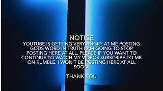 Notice of intent to leave YouTube