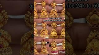 only 4 grams gold jhumka designs/light weight jhumkas/fancy earrings