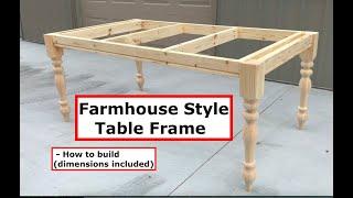 Farmhouse Table Frame Build (Farmhouse Table Series 1 of 5) with Carolina Leg Company table legs