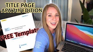 How to create a TITLE PAGE in APA format in 2024