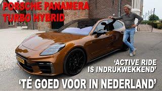 PORSCHE PANAMERA TURBO, SUPER-SEDAN SPEELT met de NATUURWETTEN