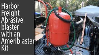 Installing a HuraKano kit on a harbor freight 110 lb pressure pot sand blaster