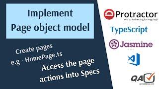 Implement page object model (POM) in protractor typescript