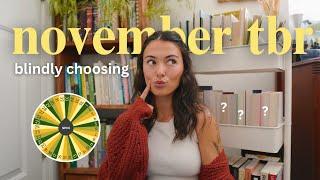 BLINDLY choosing my November TBR