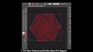 Swirly Line Art in Adobe Illustrator Tutorial#Shorts