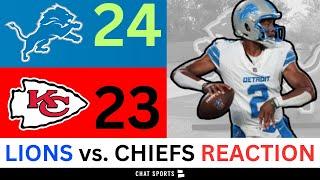 Lions Rumors & News After 24-23 Win vs. Chiefs | Hendon Hooker, Sione Vaki, and Jake Bates