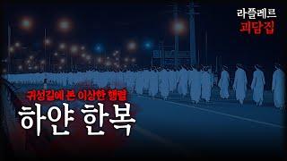 귀성길에 본 이상한 행렬 【집에서 본 귀신들, 하얀 한복】 ::라플레르 괴담집::