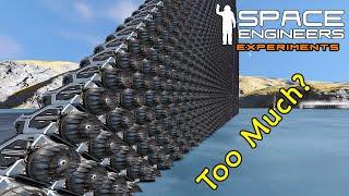 Space Engineers Experiments: How Much Thrust Is Too Much?